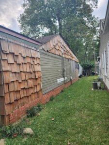 siding installation shake house